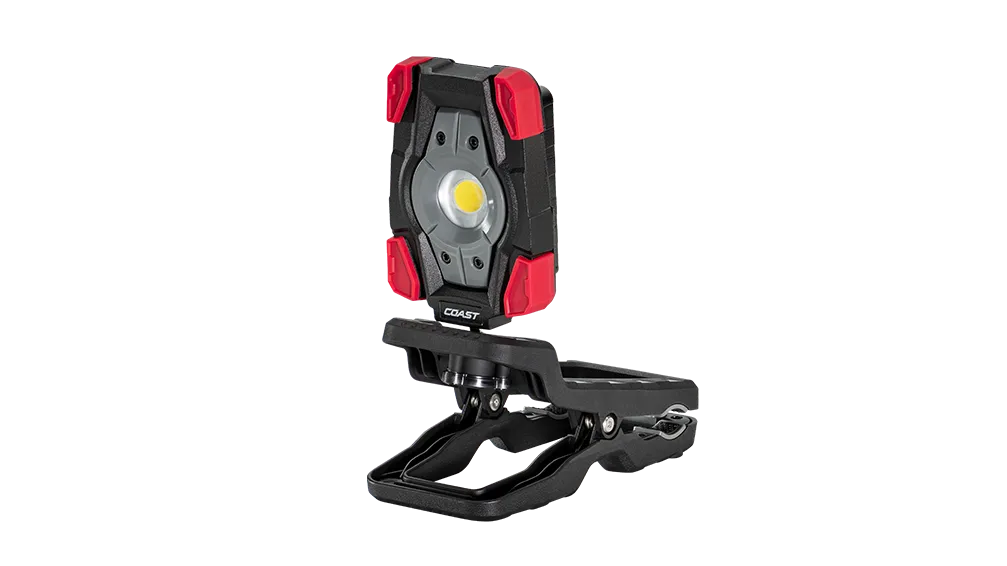 COAST CL20R rechargeable clamp light, official product photograph