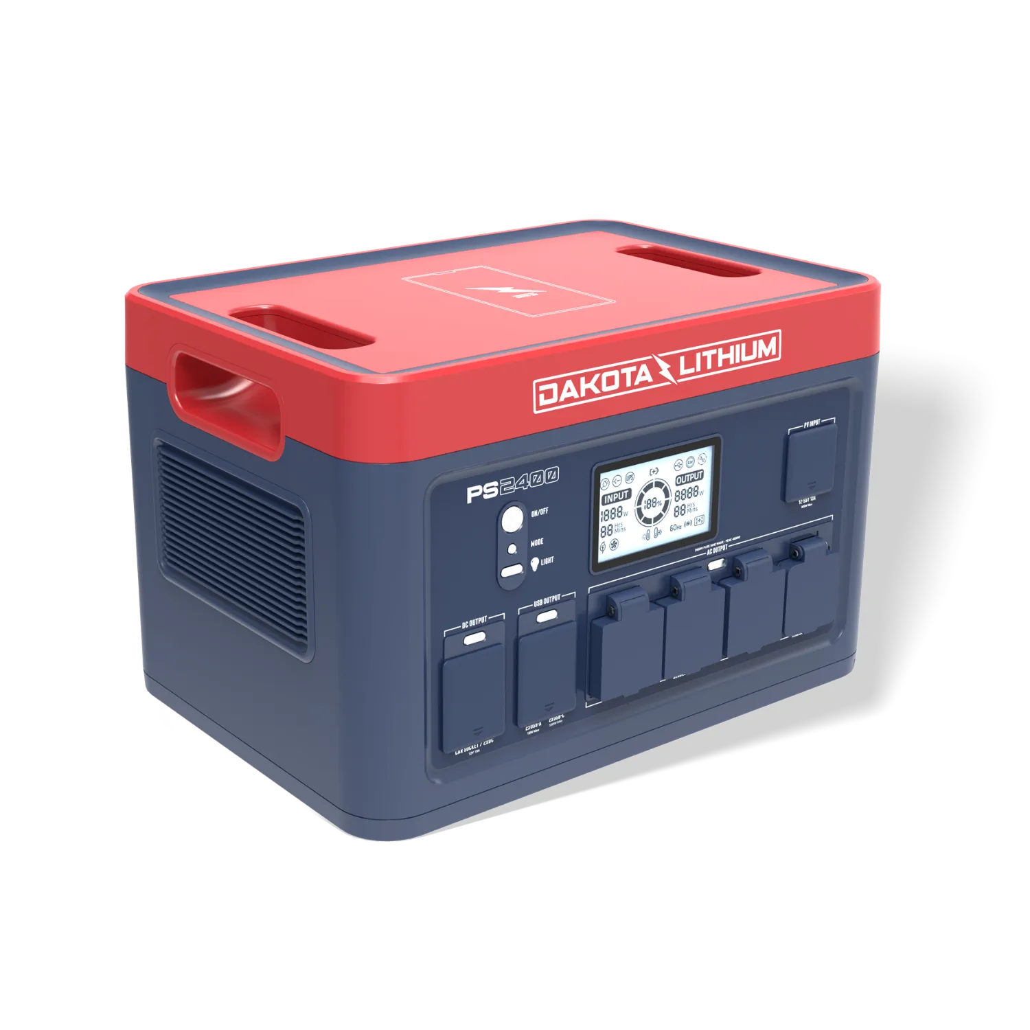 Dakota Lithium PS2400 portable power station, official product photograph