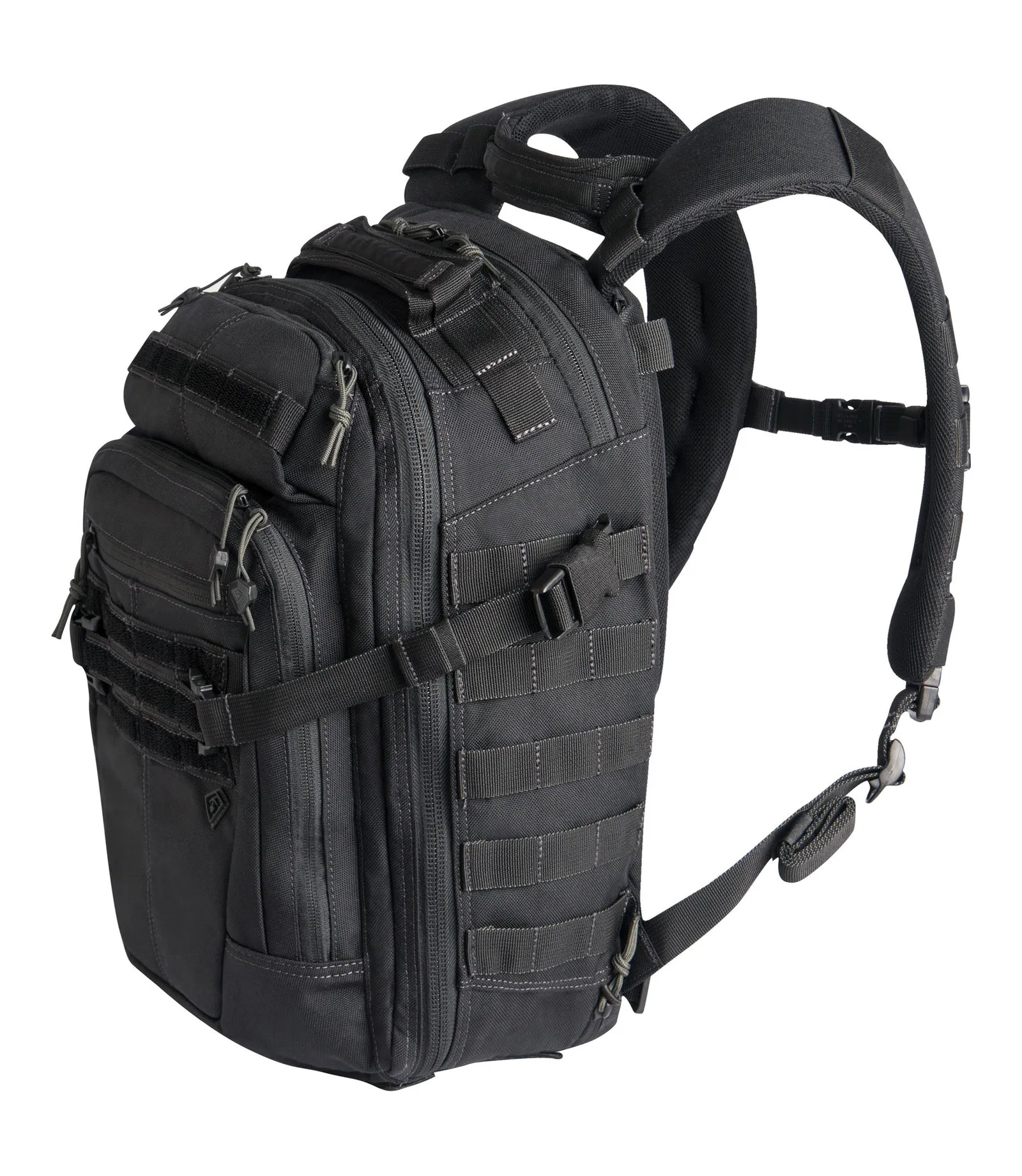Official First Tactical Specialist Half-Day 25L backpack in black.