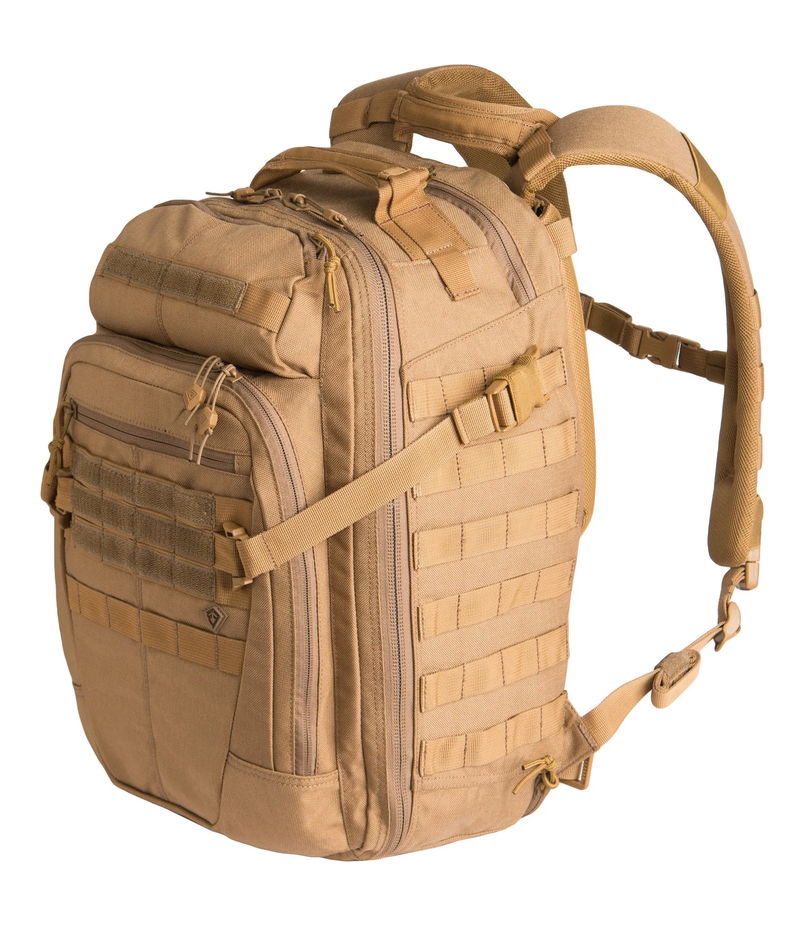 Official First Tactical Specialist 1-Day 36L backpack in Coyote.