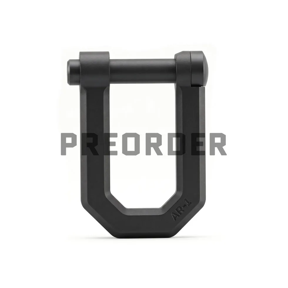 Official Stabby Labs AR-1 steel-version product image with the brand’s preorder overlay.